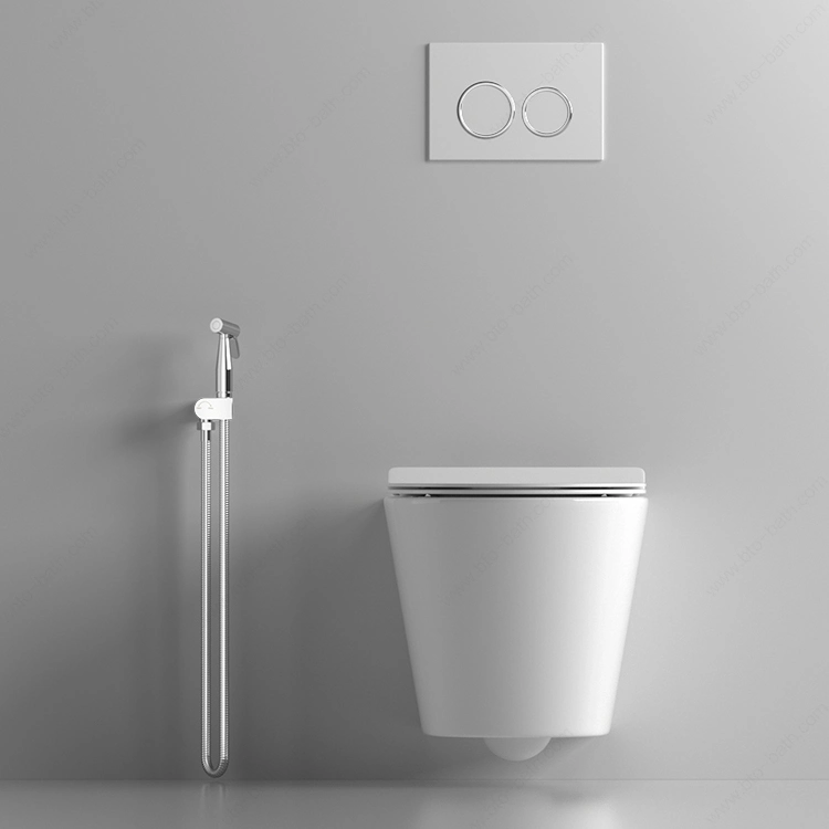 Bathroom Wall Mounted Water Saving Plastic Flush Cistern Concealed Wall Hung Toilet Water Tank with Water Mark