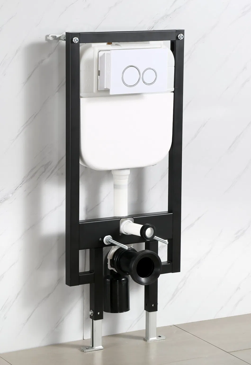 Bathroom Wall Mounted Water Saving Plastic Flush Cistern Concealed Wall Hung Toilet Water Tank with Water Mark